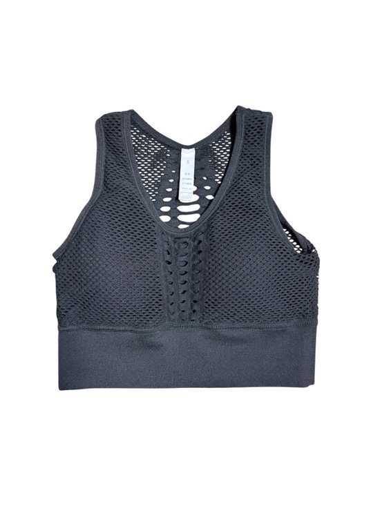 Other - Seamless Black Mesh Sports Bra size small